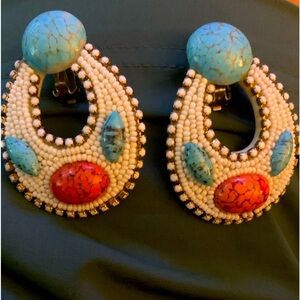Vintage clip on earrings
